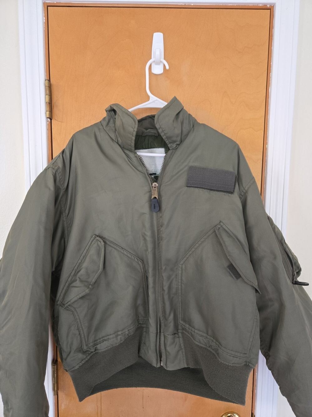 Vintage Military Jacket Flyers CWU 45-P Insulated Sz L Naval Aviation Fighter